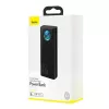 Baseus Amblight varavirtalähde 30000mAh, 4xUSB, USB-C, 65W, musta