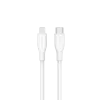 Canyon CLNM60SC10 USB-C - Lightning -kaapeli 1m 60W MFi silikoni valkoinen