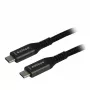 Synergy21 USB4-kaapeli USB-C - USB-C 2,0 m musta punottu 40Gbps 240W Gen 3x2 E-Marker-siru