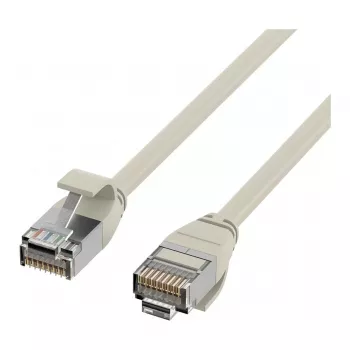 EFB-Elektronik RJ45-verkkokaapeli Cat.6A U/FTP TPE 4mm Ultraflex harmaa 0,25m