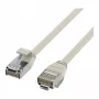 EFB-Elektronik RJ45-verkkokaapeli Cat.6A U/FTP TPE 4mm Ultraflex harmaa 0,25m