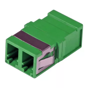 EFB-ELEKTRONIK LC Duplex OM5 kuituliitin, yksiosainen, laippaton, limetinvihreä, keraaminen holkki