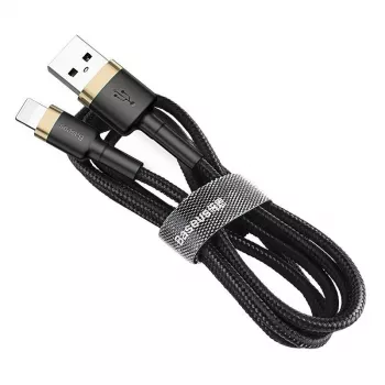 Baseus Cafule Lightning - USB-A -kaapeli 1m musta/kulta
