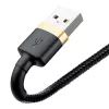 Baseus Cafule Lightning - USB-A -kaapeli 1m musta/kulta