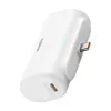Baseus Compact 5000mAh 20W USB-C varavirtalähde valkoinen