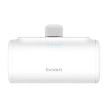 Baseus Compact 5000mAh 20W USB-C varavirtalähde valkoinen