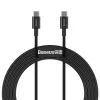 Baseus Superior USB-C - USB-C -kaapeli 1m musta 100W pikalataus ja tietojen synkronointi
