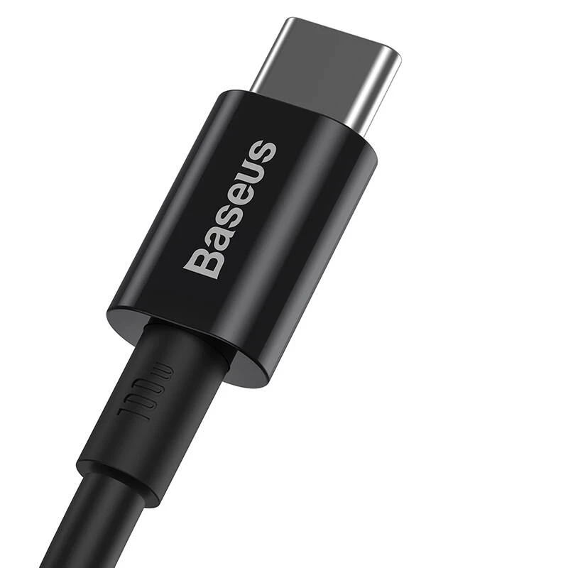 Baseus Superior USB-C - USB-C -kaapeli 1m musta 100W pikalataus ja tietojen synkronointi