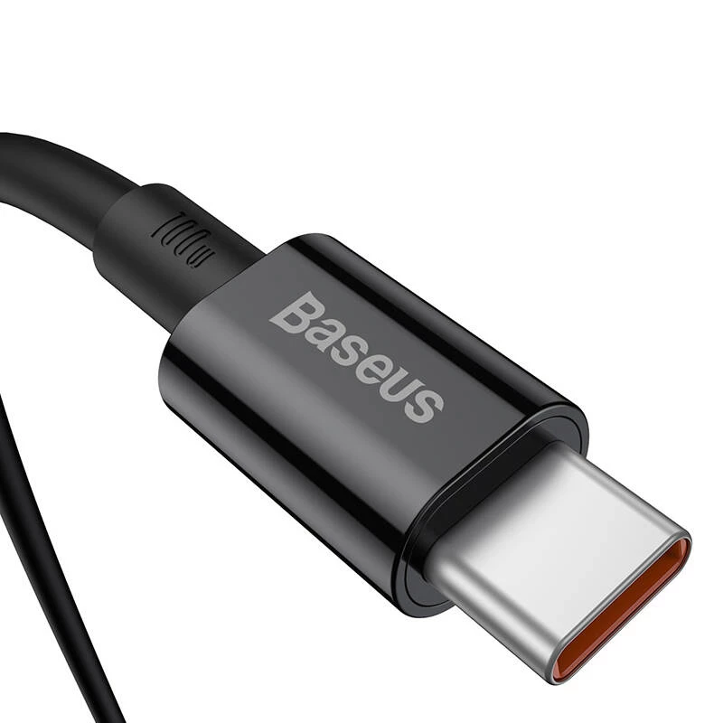 Baseus Superior USB-C - USB-C -kaapeli 1m musta 100W pikalataus ja tietojen synkronointi