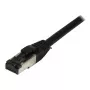 Synergy21 verkkokaapeli RJ45, CAT8.1 2000MHz, 0,25 m, musta, S-STP (S/FTP), TPE/LSZH (SuperFlex), AWG26
