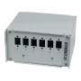 Synergy21 kuitu-patch-paneeli DIN-kiskoon, 6x LC-Duplex/SC-Simplex-adapteri, ilman liittimiä, vaaleanharmaa (RAL 7035)