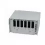 Synergy21 kuitu-patch-paneeli DIN-kiskoon, 6x SC-Duplex/LC-Quad-portit, tyhjä, vaaleanharmaa (RAL 7035)