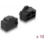 Delock RJ45-pölysuojakansi 10 kpl silikoni musta (87547)