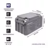 Qoltec 53037 AGM-akku 12V 65Ah max 780A