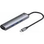 Baseus 7-in-1 USB-C-keskitin adapteri 2x USB 3.0, HDMI, USB-C PD 100W, SD/TF-kortinlukija - Space Grey