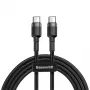 Baseus Cafule USB-C - USB-C -kaapeli PD 2.0 QC 3.0 60W 1 m (musta/harmaa)