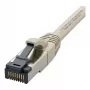 Synergy21 verkkokaapeli RJ45, CAT8.1 2000MHz, 1,0m, harmaa, S-STP (S/FTP), TPE/LSZH (SuperFlex), AWG26