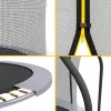 REBEL Active Trampoline PRO 10ft/305 cm turvaverkolla, musta/sininen