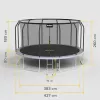 REBEL Active Trampoline PRO 14ft/427 cm turvaverkolla ja tikkailla