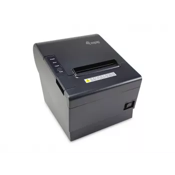 Equip 58/80mm lämpötulostin POS-kuittitulostukseen automaattisella leikkurilla, USB/Bluetooth/WiFi/kassalaatikkoliitäntä, musta