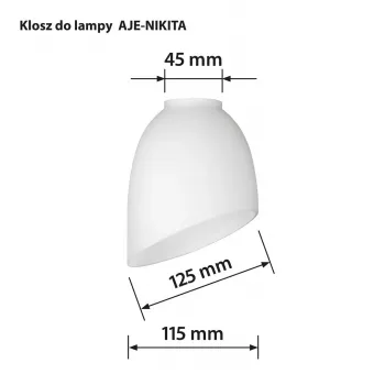Activejet lampunvarjostin Nikita valkoinen tekstiilimateriaali lieriömäinen E27 300mm