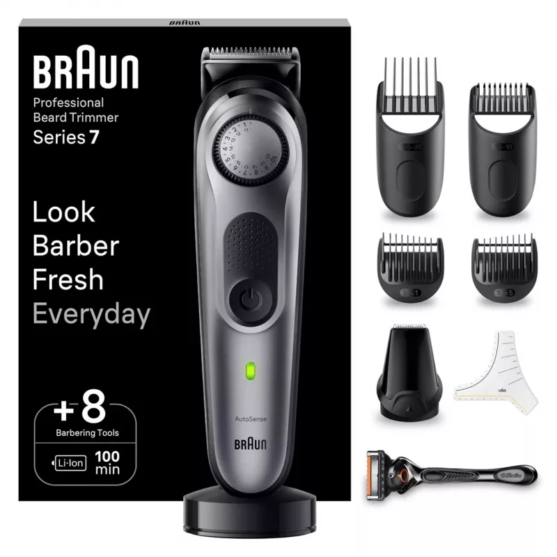 Braun BT7420 partatrimmeri - all-in-one-trimmeri - musta/harmaa