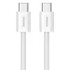 Baseus Superior USB C - USB C datakaapeli 1 m 30 W valkoinen