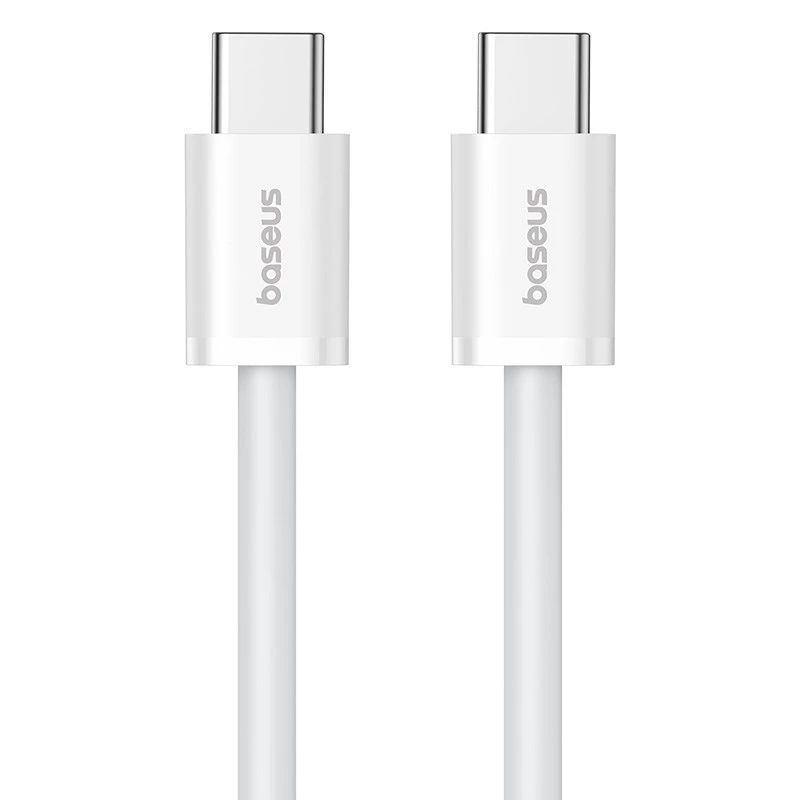 Baseus Superior USB C - USB C datakaapeli 1 m 30 W valkoinen