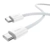 Baseus Superior USB C - USB C datakaapeli 1 m 30 W valkoinen