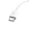 Baseus Superior USB C - USB C datakaapeli 1 m 30 W valkoinen