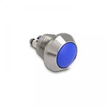 Delock painonappikytkin 12 mm 2 x ruuviliitin sininen