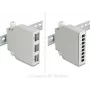 Delock kuituoptinen patch-paneeli 6 porttia SC duplex ja LC quad vaihtoehtoisella paneelilla 8 x SC simplex tai LC duplex harmaa DIN-kiskoasennus (86095)