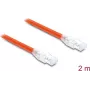 Delock RJ45-verkkokaapeli Cat.8.1 S/FTP 2 m jopa 40 Gbps oranssi (81181)