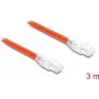 Delock RJ45 verkkokaapeli Cat.8.1 S/FTP 3 m 40 Gbit/s asti oranssi (81182)