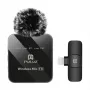 PULUZ PU647B langaton lavalier-mikrofoni Lightning-liitännälle