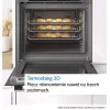 BOSCH HBG571EB4 kalusteisiin asennettava uuni, musta, 71 L, pyrolyyttinen itsepuhdistus, 7 lämmitystapaa