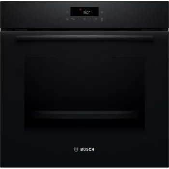 BOSCH HBG571EB4 kalusteisiin asennettava uuni, musta, 71 L, pyrolyyttinen itsepuhdistus, 7 lämmitystapaa