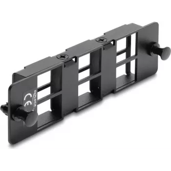 Delock sovitepaneeli Keystone-moduuleille 6 porttia musta 19 tuuman HD patch-paneeli 67508