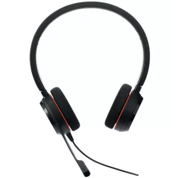 Jabra Evolve 20 MS stereo USB-C on-ear-headset kohinaa vaimentavalla mikrofonilla, musta
