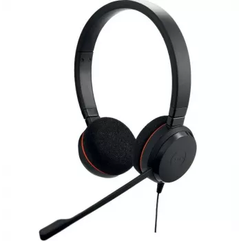 Jabra Evolve 20 MS stereo USB-C on-ear-headset kohinaa vaimentavalla mikrofonilla, musta