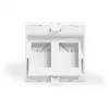 DIGITUS Keystone -peitelevy 2-portti 45x45 mm kulma valkoinen