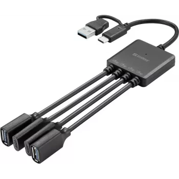 Sandberg USB-C/A - 2A+2C-jakaja (136-81)