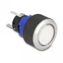 Delock painonappikytkin 22 mm litteä muovi valkoinen LED