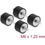 Delock tärinänvaimennin M8 x 1,25 mm D 30 x K 20 mm 2 x ulkokierteellä 4 kpl musta (60816)
