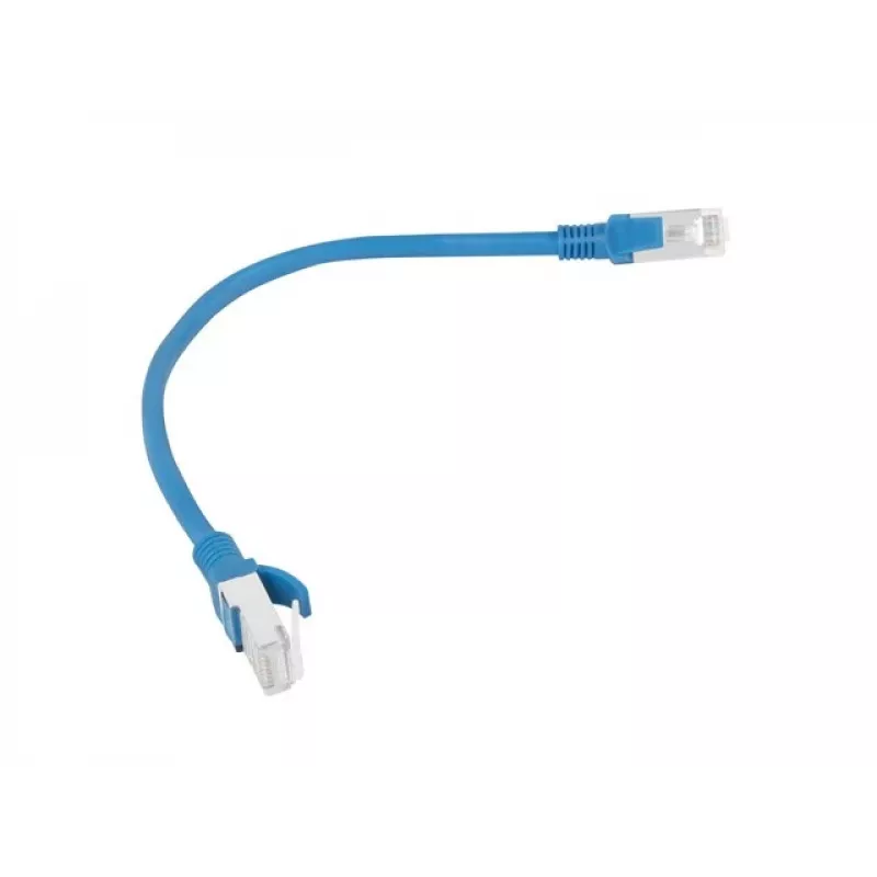 Lanberg PCU5-10CC-0025-B Cat5e U/UTP RJ45 verkkokaapeli 0,25 m sininen