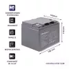 Qoltec 53035 AGM-akku 12V 45Ah 540A