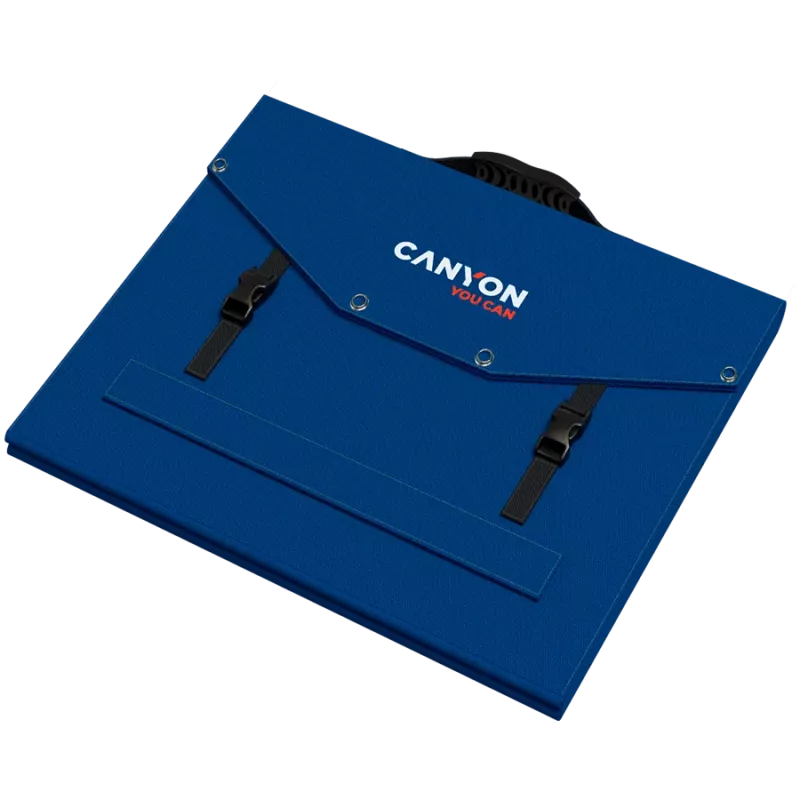 CANYON SP-200 Foldable 200W aurinkopaneeli, 2x USB-A ja USB-C PD 45W, musta