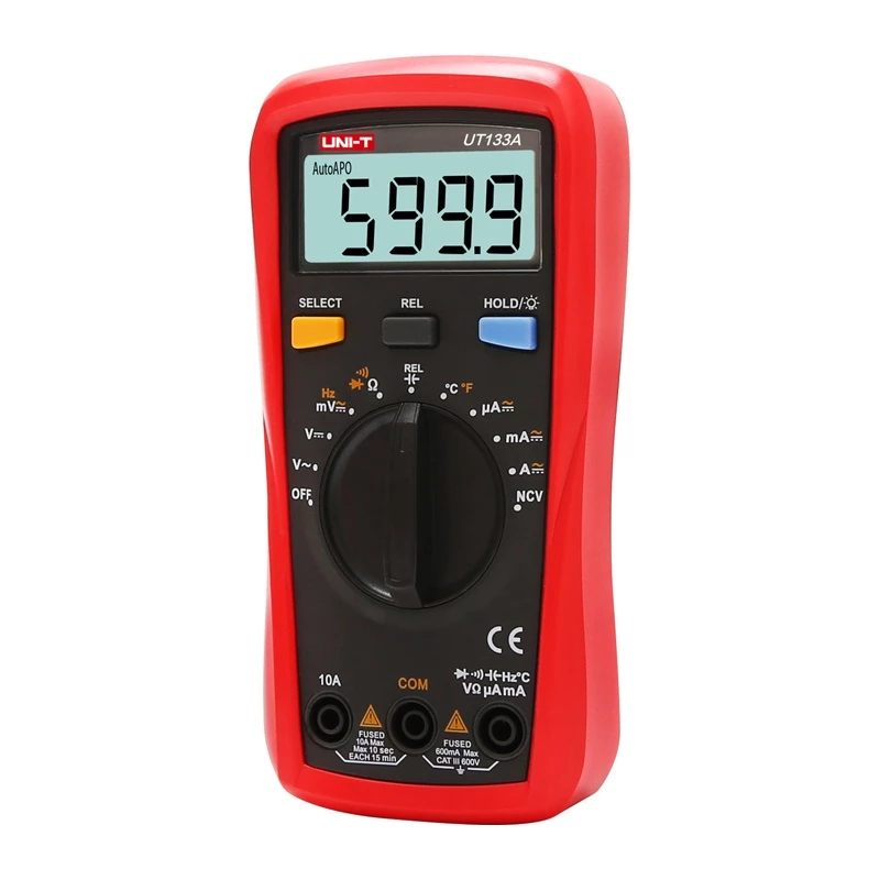 Uni-T UT133A kädessä pidettävä digitaalinen yleismittari 6000 counts True RMS auto ranging