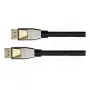 GoodConnections Python DisplayPort 2.0 -kaapeli 0,5 m musta täysmetalliliittimet 54 Gbit/s UHBR 13.5 4K 240 Hz 8K 60 Hz