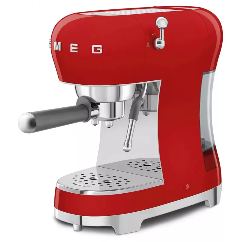 Smeg ECF02RDEU 50's Style manuaalinen espressokeitin 1.1 L punainen